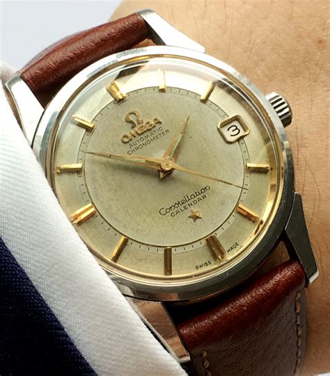 omega constellation pie pan watch|omega constellation says automatic chronometer.